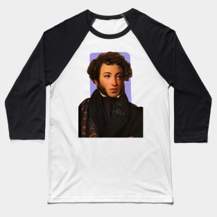 Russian Poet Alexander Pushkin illustration Baseball T-Shirt